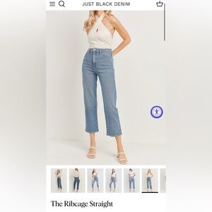 Just Black Denim - Rib cage Straight